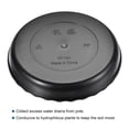 thumbnail image 3 of Uxcell Plastic Wave Round Plant Pot Saucer Flower Drip Tray 4pcs Black 5.3", 3 of 5