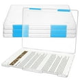 thumbnail image 1 of OFFIGAM 4 Pcs Boîtes de Rangement de Bureau Étui en Plastique Transparent pour Rangement de Plans et de Reçus, 1 of 8