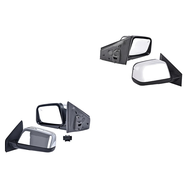Par Espejos Edge 2007 A 2011 Ford Laterales Eléctrico Crom C/Desemp C/Luz C/Memo Genérica .