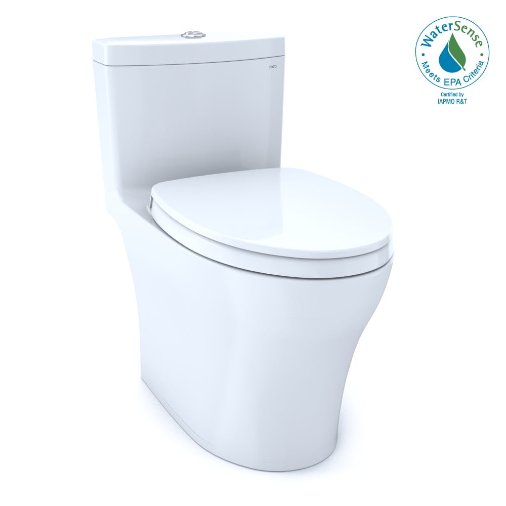 TOTO® Aquia® IV OnePiece Elongated Dual Flush 1.28 and 0.8 GPF Universal Height, WASHLET