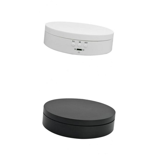 2 piezas giratorias eléctricas de 360 grados para exhibición de joyas, relojes, , champú, , bolsa, modelos