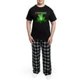 thumbnail image 5 of CafePress - I Love (Heart) Frogs Men's Dark Pajamas - Men's Dark Loose Fit Cotton Pajama Set, 5 of 7