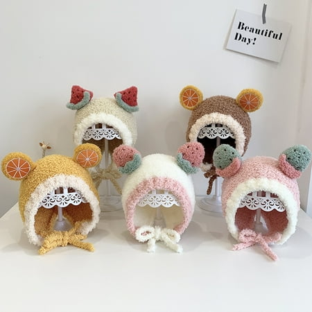 

jiaroswwei Baby Hat Skin-friendly Wear Resistant Woolen Yarn High Elastic Warm Winter Hat for Fall
