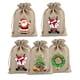 thumbnail image 4 of Bolsas de regalo de Navidad con Material de yute para Papá Noel, bolsitas de tela de 10cm x 14cm, 50 unidades por lote, novedad de 2023, 4 of 4