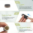 thumbnail image 5 of Set of 10 Black Paper Lip Balm Containers 0.4oz Empty Cardboard Lipstick Tubes QZS 0.8x2.8in Round Paperboard Tubes for DIY Style, 5 of 5