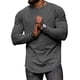 thumbnail image 5 of pstuiky manga larga de hombre, Camiseta informal de cuello redondo de punto para hombre, camiseta deportiva informal falsa, camiseta de cuello redondo de manga larga camisetas de hombre xl, 5 of 8