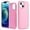 Pink, variant on TECH CIRCLE Case for iPhone 15 2023 - Hard Plastic Durable Soft Silicone Hybrid Cell Phone Basic Case Shockproof Protective Lightweight Slim Shell Cover, Pink