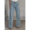 thumbnail image 2 of Vaqueros Fambro Rhinestone Baggy Y2K de cintura alta y pierna recta, 2 of 5