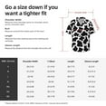 thumbnail image 5 of Ratiio Cow Print Black White Print Mens Casual Short Sleeve Shirts Button Down Textured Shirts Summer Beach Shirt with Pocket Men's Casual Short-sleeved Shirt, 5 of 5