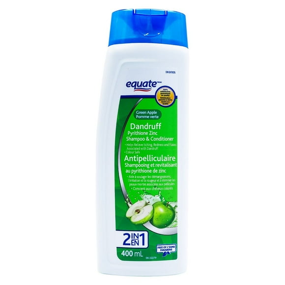 Equate 2in1 Green Apple Dandruff Shampoo & Conditioner