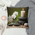 thumbnail image 2 of Chilfamy Candles Stones Flowers Pillow Covers for Couch Sofa Indoor Outdoor Pillow Case High-Quality Aesthetic Decorative 1PC 24x24in, 2 of 5