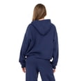 thumbnail image 4 of Forever 21 Women's Blue Y2K Oversized Hoodie, Polka Dot Print Graphic for Cozy Everyday Layering, XS, 4 of 6
