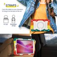 thumbnail image 6 of FJLBDE Case for Lenovo Tab One / K9 8.7 Inch 2025 with 360 Kickstand, Shoulder Strap Carrying Protective Cover, Multicolor Red, 6 of 6