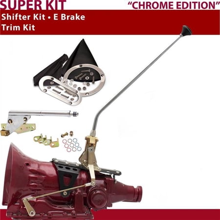 American Shifter TH200 Shifter Kit Chrome 23 in. E Brake Trim Kit for DD4DE