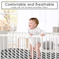 thumbnail image 4 of Sweet Jojo Designs Black and White Gingham Checkered Plaid Boy, Girl, Unisex/Gender Neutral Mini Fitted Crib Sheet, 4 of 6