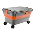 thumbnail image 4 of CarpNettore Collapsible Bucket with Rolling Wheels 22L for Pet Bathing Laundry Gardening, 4 of 9