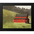 thumbnail image 2 of Tavoletti, Anne 24x20 Black Modern Framed Museum Art Print Titled - Red Barn I, 2 of 5