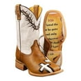 thumbnail image 2 of Tin Haul Men's Between Two Thieves John 3:16 Western Boot Broad Square Toe - 14-020-0007-0074 BR 9 D(M) US, 2 of 2