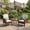 Brown Rattan & Beige Cushion, variant on Outdoor Wicker Chairs, 2-Piece Grey Patio Furniture Set, All-Weather High-Back Rattan Chair with Thick Cushions for Deck, Porch, Balcony, Backyard, Garden