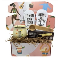 SILLY OBSESSIONS Coffee Lover Gift Basket for Mom- Coffee Accessory Gift Set - Fun and Unique Coffee Themed Items for Coffee Lover Mother from Daughter and Son. Mother's Day, Christmas Gift Idea.
