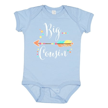 

Inktastic Big Cousin- Dots and Arrow Gift Baby Boy or Baby Girl Bodysuit