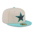 thumbnail image 3 of Men's New Era  Cream/Light Blue Dallas Cowboys Two-Tone Color Pack 59FIFTY Fitted Hat, 3 of 5
