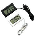Mini Digital LCD Temperature With External Probe 1m 5m Black For Fridge