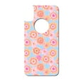 thumbnail image 3 of DistinctInk Custom SKIN / DECAL compatible with OtterBox Commuter for iPhone XR (6.1" Screen) - Preppy Pattern - Blue Pink Yellow Flowers Floral, 3 of 5