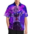 thumbnail image 2 of My Hero Academia Himiko Toga Casual Short Sleeve Shirt Lapel Collar Shirt Summer Beach Shirt 5XL, 2 of 8