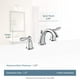 thumbnail image 2 of Grifo de Baño Brantford Moen 2 Manijas 8pulg Aspecto Metálico Gris Níquel Cepillado Moen T6620BN, 2 of 2