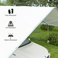 thumbnail image 3 of Outsunny 19' x 19.5' Heavy Duty Carport, Portable Garage for Car, Truck, Boat, Motorcycle, Bike, Garden Tools, 3 of 9