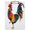 thumbnail image 2 of FMSHPON Colorful Rooster Clipboard Hardboard Wood Nursing Clip Board and Pull for Standard A4 Letter 13x9 inches, 2 of 8
