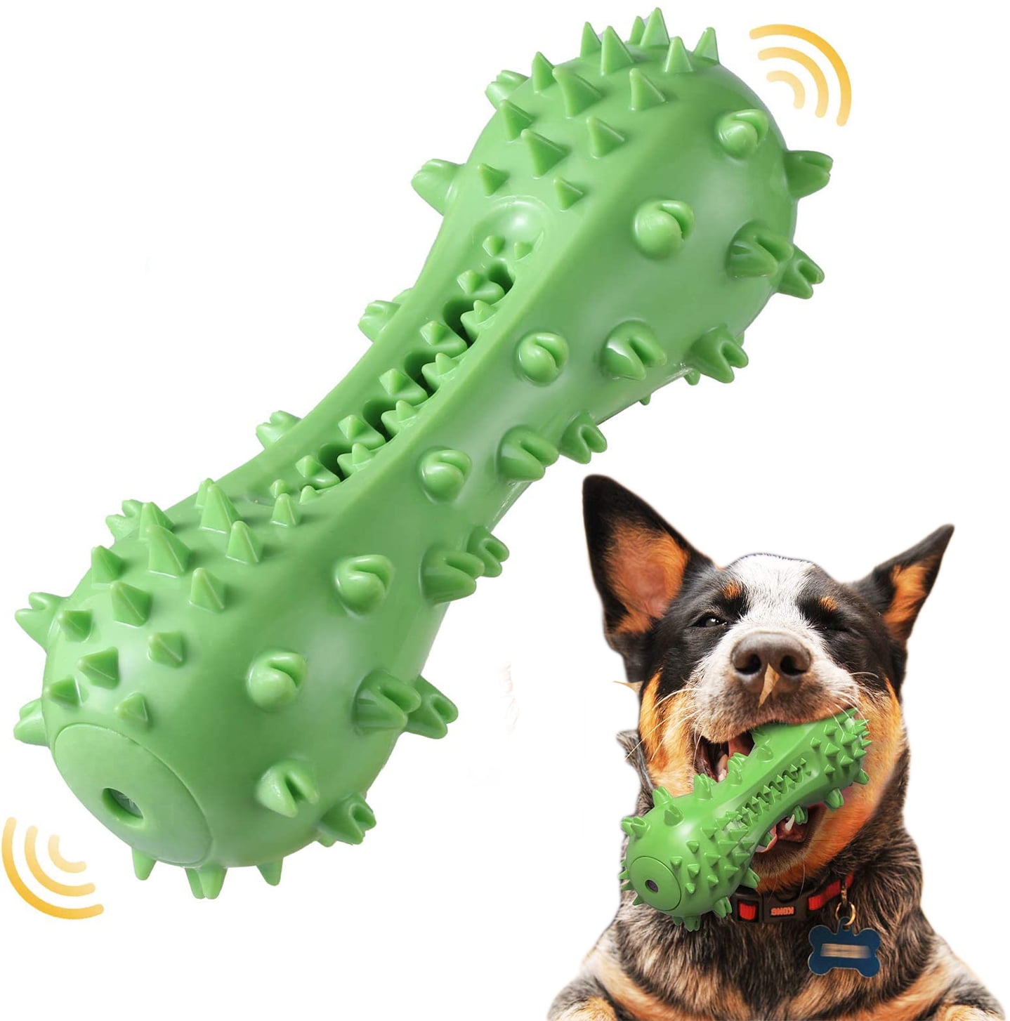 EIMELI Dog Toothbrush Chew Toy, Teeth Cleaning Dental Care Bone Toys