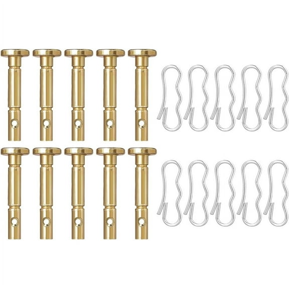 NOGIS 10 Sets Shear Pins and Cotter Pins,Replacement Shear Pins Compatible with Snowblower 738-04124 714-04040, Shear Pin Kit Compatible with MTD Craftsman Cub Cadet Troy Bilt Snowblowers