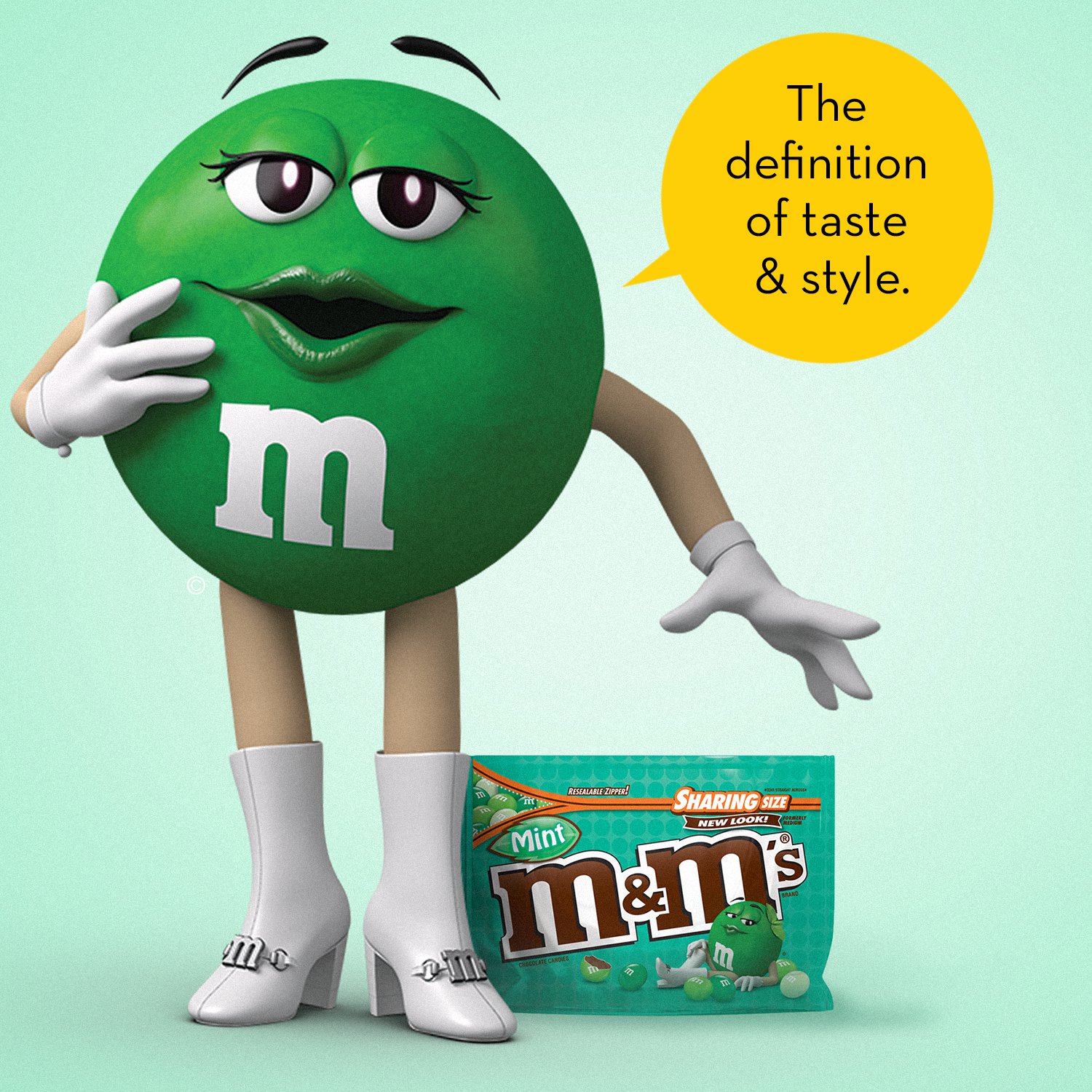 M&M's Dark Chocolate Mint Candy, Sharing Size - 9.6 oz Bag - image 5 of 7