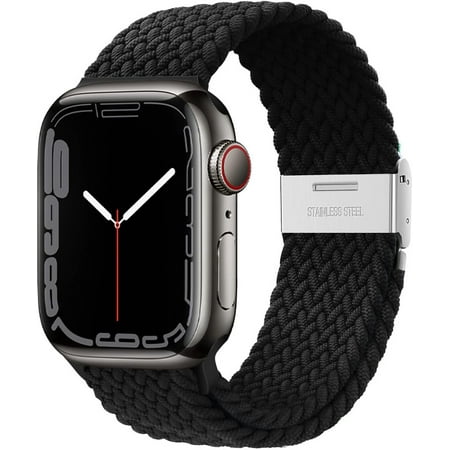 REQO Braided Nylon Bands for Apple Watch Band 40mm 44mm 45mm 41mm iWatch Ultra/Ultra 2 49mm 38mm 42mm Women Men,Elastics Replacement Wristband Breathable Strap for Apple watch Series 9 8 7 6 5 4 3 2