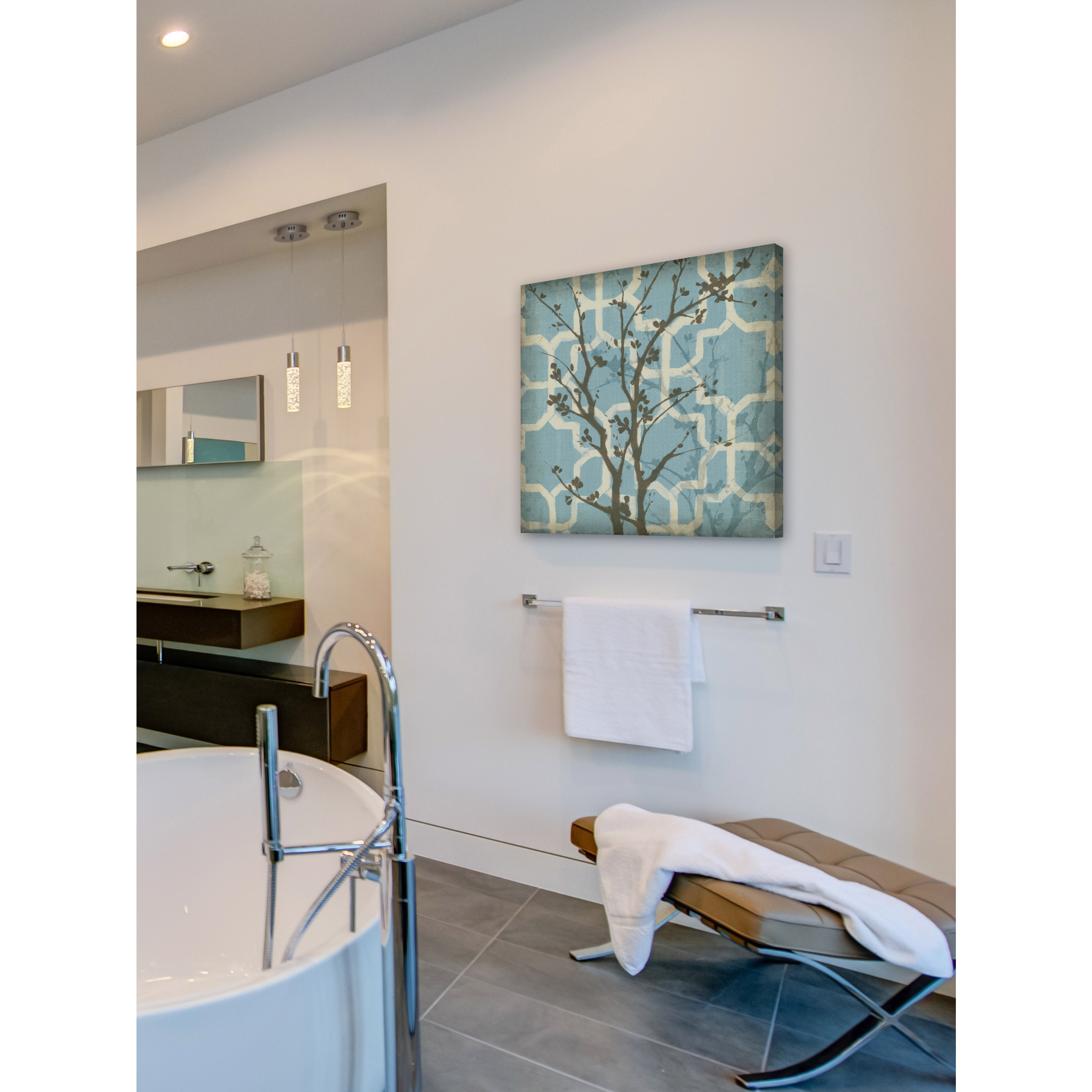 Marmont Hill "Silhouette & Pattern I" Painting Print on Wrapped Canvas