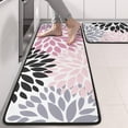 thumbnail image 2 of Kitchen Rugs Sets Of 2,Pink Floral and Petal Pattern Anti Fatigue Kitchen Mat Rugs Non Slip Washable,Decorative Kitchen Floor Mats for Kitchen,Sink,Laundry,17"x47"+17"x47", 2 of 5