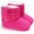 thumbnail image 2 of Newborn Baby Girls Boys Boots Soft Anti-Slip Sole Warm Winter Snow Booties Toddler Infant Prewalker Shoes, 2 of 7