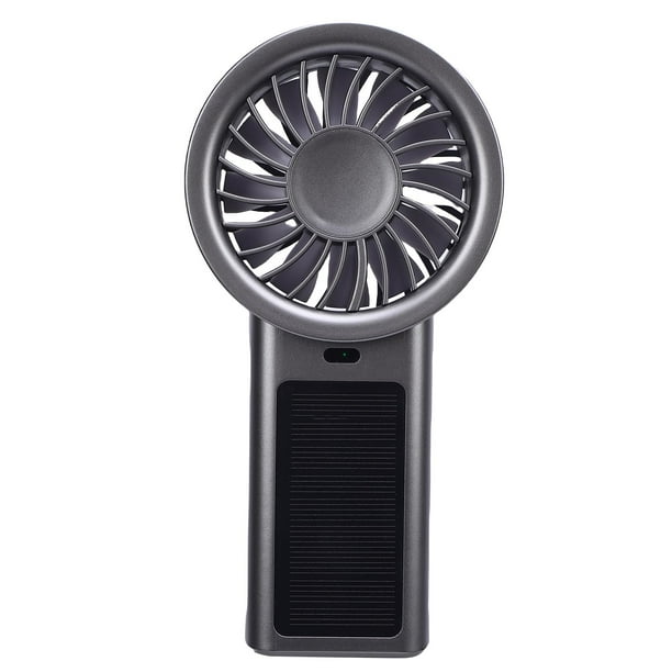 Ventilador De Mano, Ventilador Portátil De Mano De 1200mAh Y 5 Velocidades Con Energía Solar Para Gimnasio