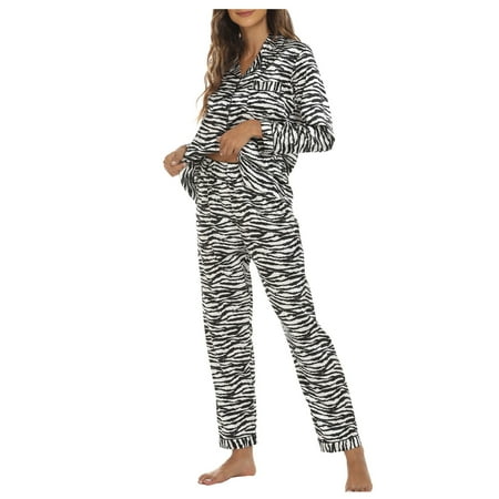 

Cuoff Women s Casual Homewear Lapel Solid Color Long Sleeve Pants Pajama Set