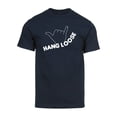 thumbnail image 1 of Gravity Threads Hang Loose Mens Short-Sleeve T-Shirt - Navy - Small, 1 of 2