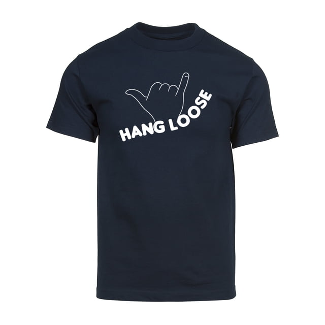 Gravity Threads Hang Loose Mens Short-Sleeve T-Shirt - Navy - Small