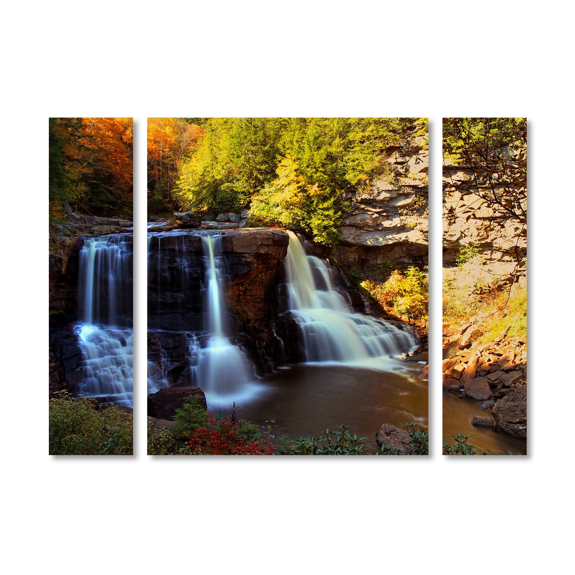 Trademark Fine Art "Motion" Canvas Art by CATeyes Three Panel Set