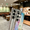 thumbnail image 7 of SaniMore for Samsung Galaxu S22 Ultra 6.8" 2022 Case with 360 Rotating Ring Bracket, Unique Fashion Marble Print Pattern Soft TPU Slim Fit Protective Shockproof Stylish Girly Stand Case, Darkpurple, 7 of 7
