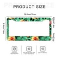 thumbnail image 6 of Roses on Green License Plate Frames for Women Men Car Plate Holder Cover Metal Tag Aluminum Car Accessories Front Rear Plate Decor, 6 of 6