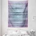 thumbnail image 1 of Modern Decor Tapestry, Gradient Toned Zig Zag Retro 80s Party Style Fragmented Stripes Graphic Art, Wall Hanging for Bedroom Living Room Dorm Decor, 60W X 80L Inches, Lilac Blue, by Ambesonne, 1 of 2