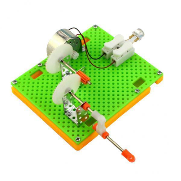 creative invention educational toys science DIY hand crank generator 