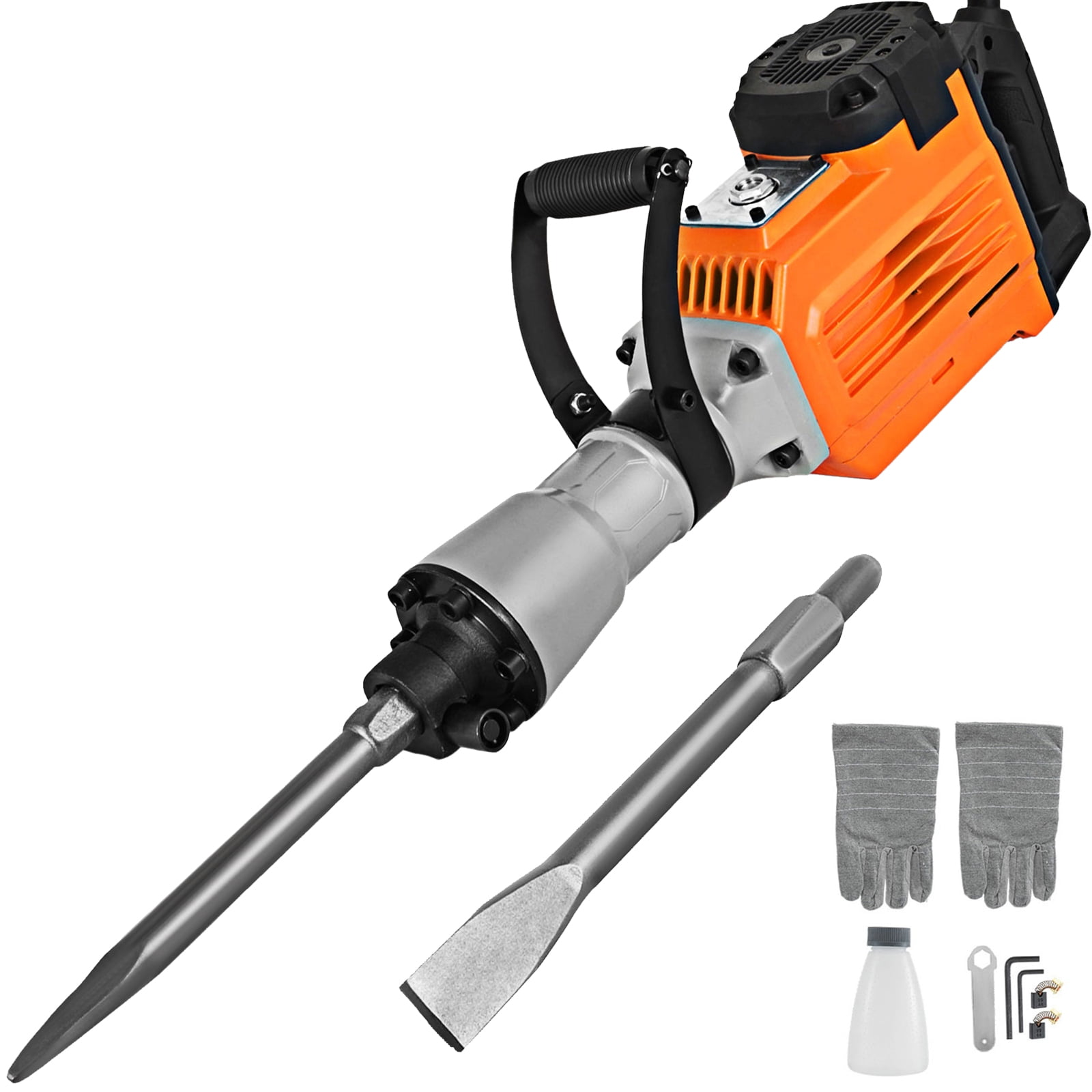 Electric Rotary Demolition Jack Hammer Impact Drill Concrete Breaker+2x bettery 