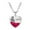 H, variant on Love Heart Pendant Necklaces for Women, Mother's Day Gifts for Mom Grandma Wife from Daughter Son, I Love You Mom
